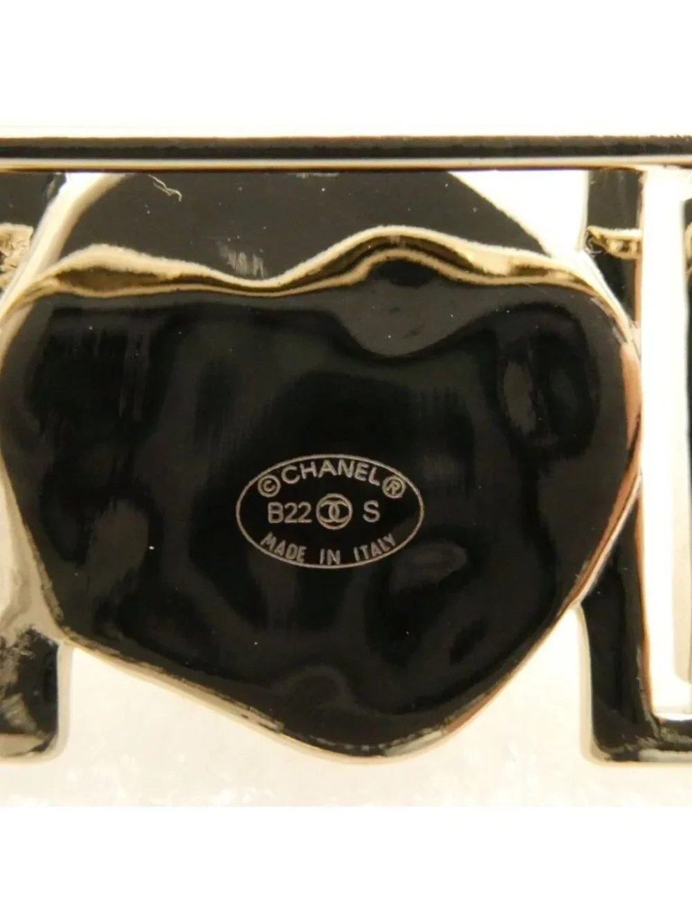 Chanel Brooch CC Logo Line Stone Pearl Horizontal - Picture 3 of 9